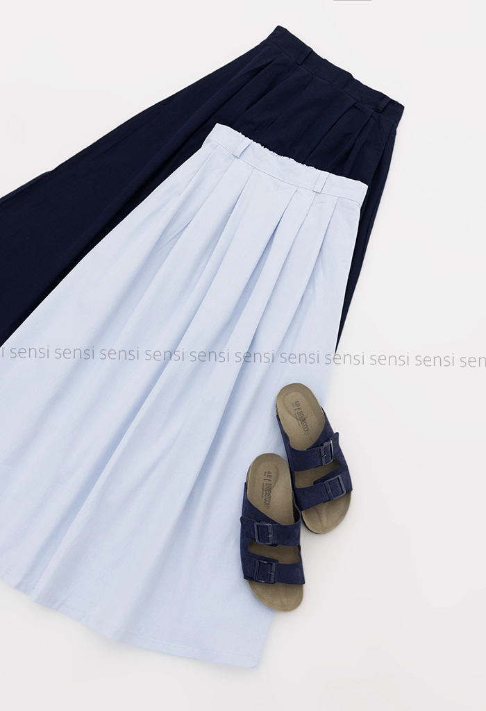 دامن زنانه لینن زارا جلو چین کد1005919